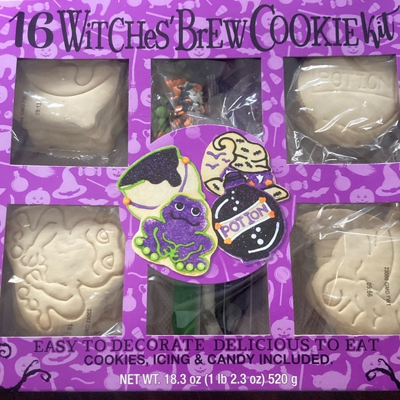 Target Holiday Nwt 6 Pack Sugar Cookies Witches Brew Style